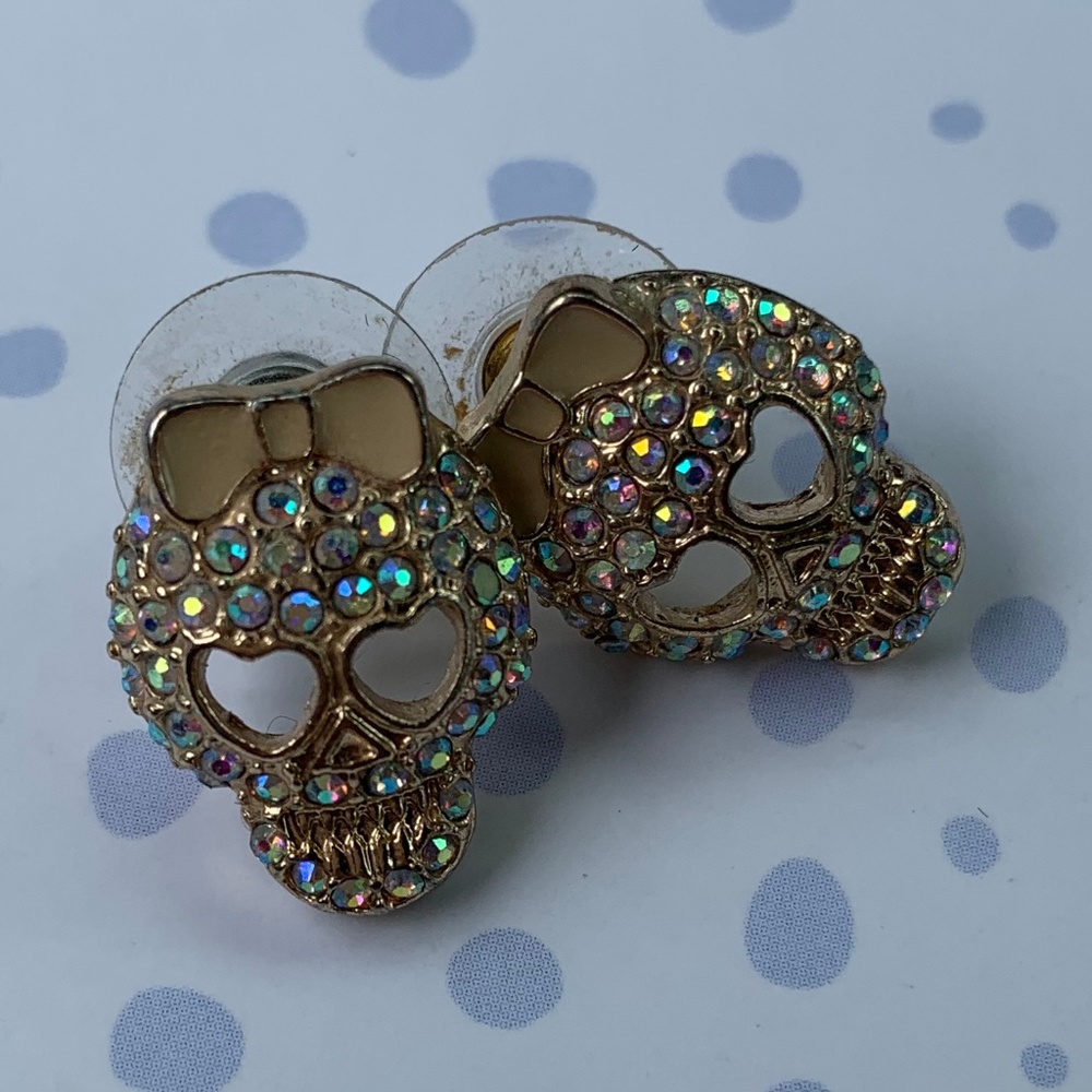 Betsey Johnson Sugar Skull Earrings